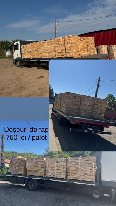 Lemne de foc / esenta tare / paletizat / deseuri