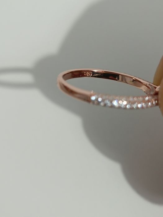 Inel de dama din argint placat cu aur