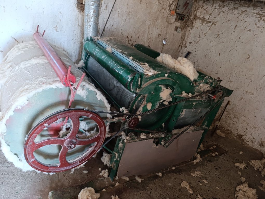 Xotoyda iwlab chiqarilgan paxtani qayta iwlab beradigan apparat