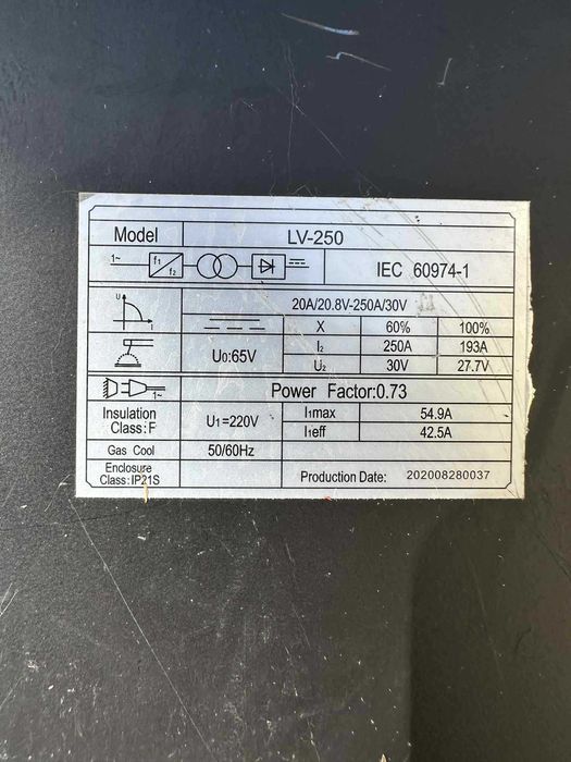 Инверторен електрожен Greenyard - IGBT - ММА 250А