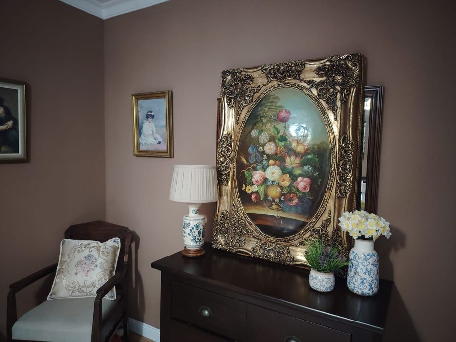 Tablou pictura pe lemn bombat