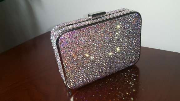 Geanta / plic / Clutch NISSA cu cristale Swarovski