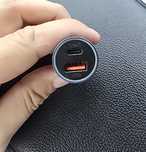 Incarcator auto USB-A + Type-C 40W fast charge