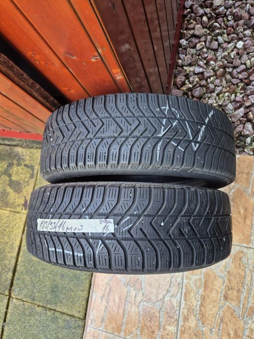 Vând cauciucuri 185/55/16 M+S 2 buc imp Germania