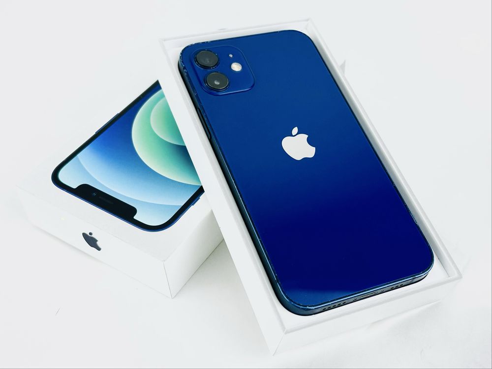 Apple iPhone 12 128GB Blue Отличен! Гаранция!