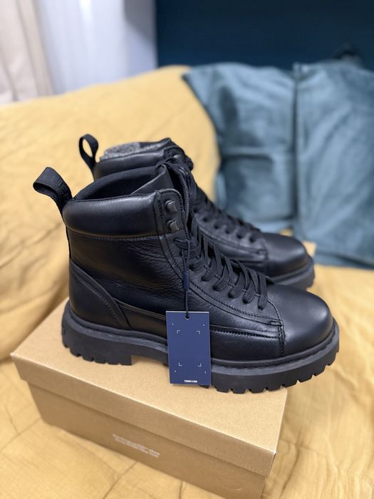 Tommy Jeans Lace Up Boot bocanci piele neagra marimea 42 noi originali