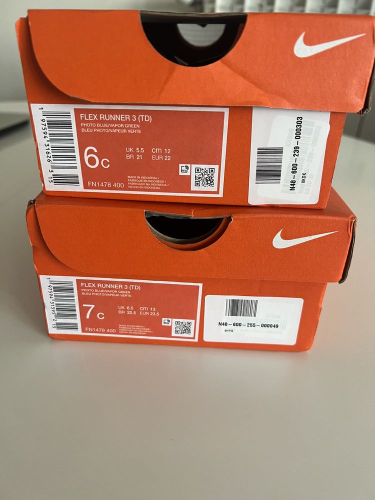 Чисто нови детски маратонки Nike flex runner, размер 22 и 23.5
