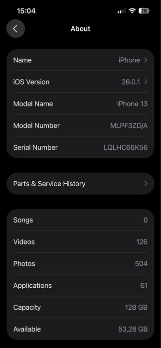 Iphone 13 128gb  (Midnight 100% батерия) като нов
