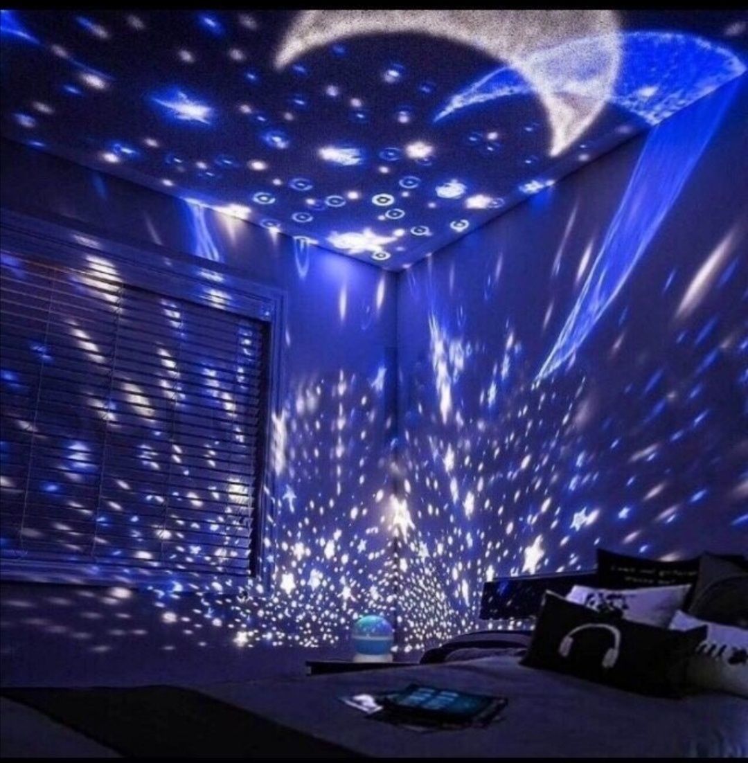 Svitilnik 3D luna oy yulduzli