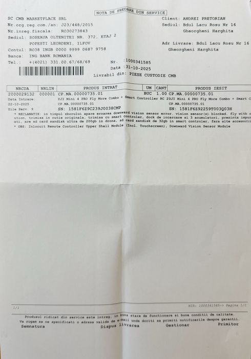 Dji Mini 4 Pro Fly More Combo + accesorii, garantie 12.2026