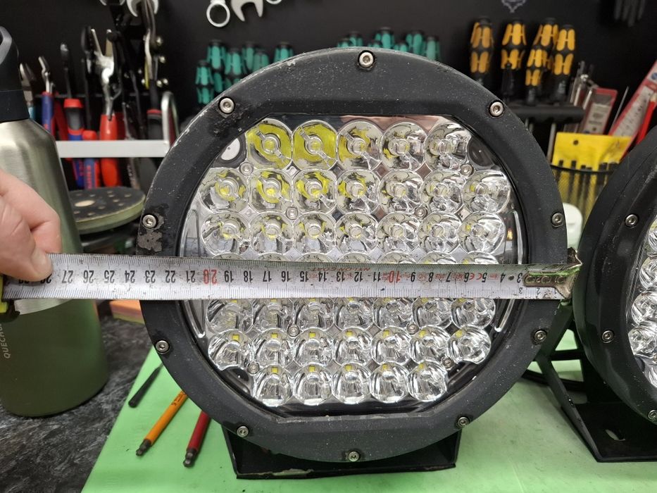 LED кръгли фарове за офроуд 12V, 2x 120W, 24cm