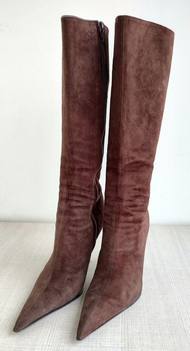 Cizme Fiorangelo din piele întoarsă, mărimea 36