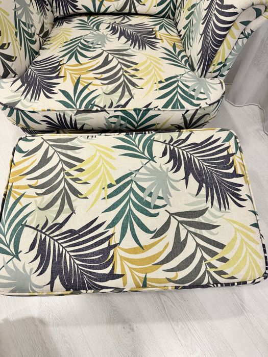 Fotoliu si taburet Strandmon Ikea