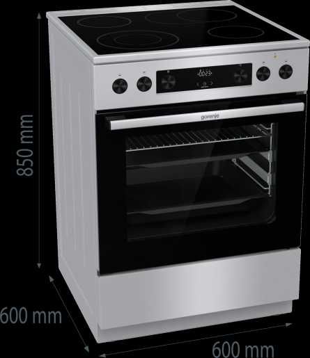 Нова Готварска печка с керамичен плот Gorenje GECS6C70XPA
