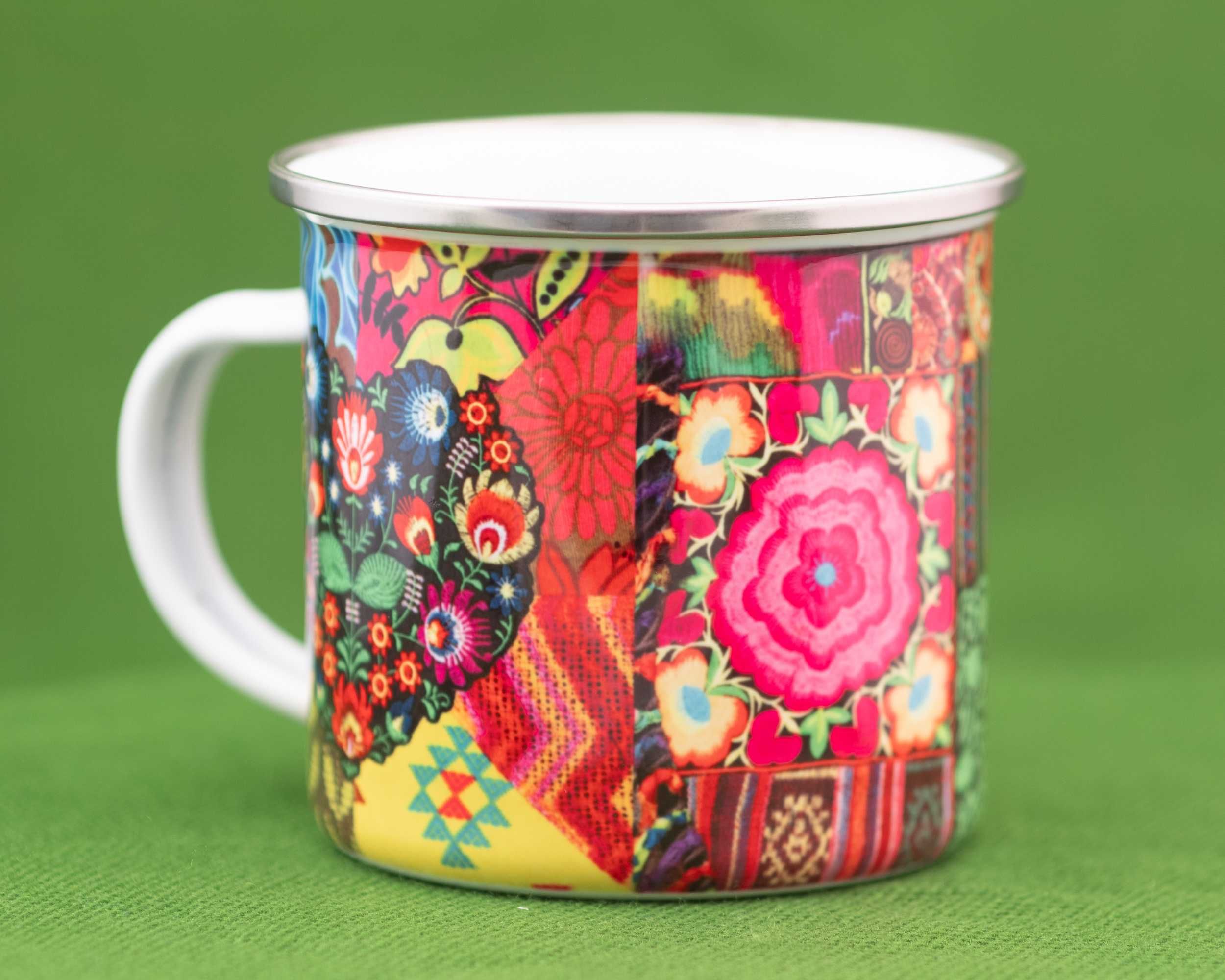 Емайлирано канче "Flower Power"