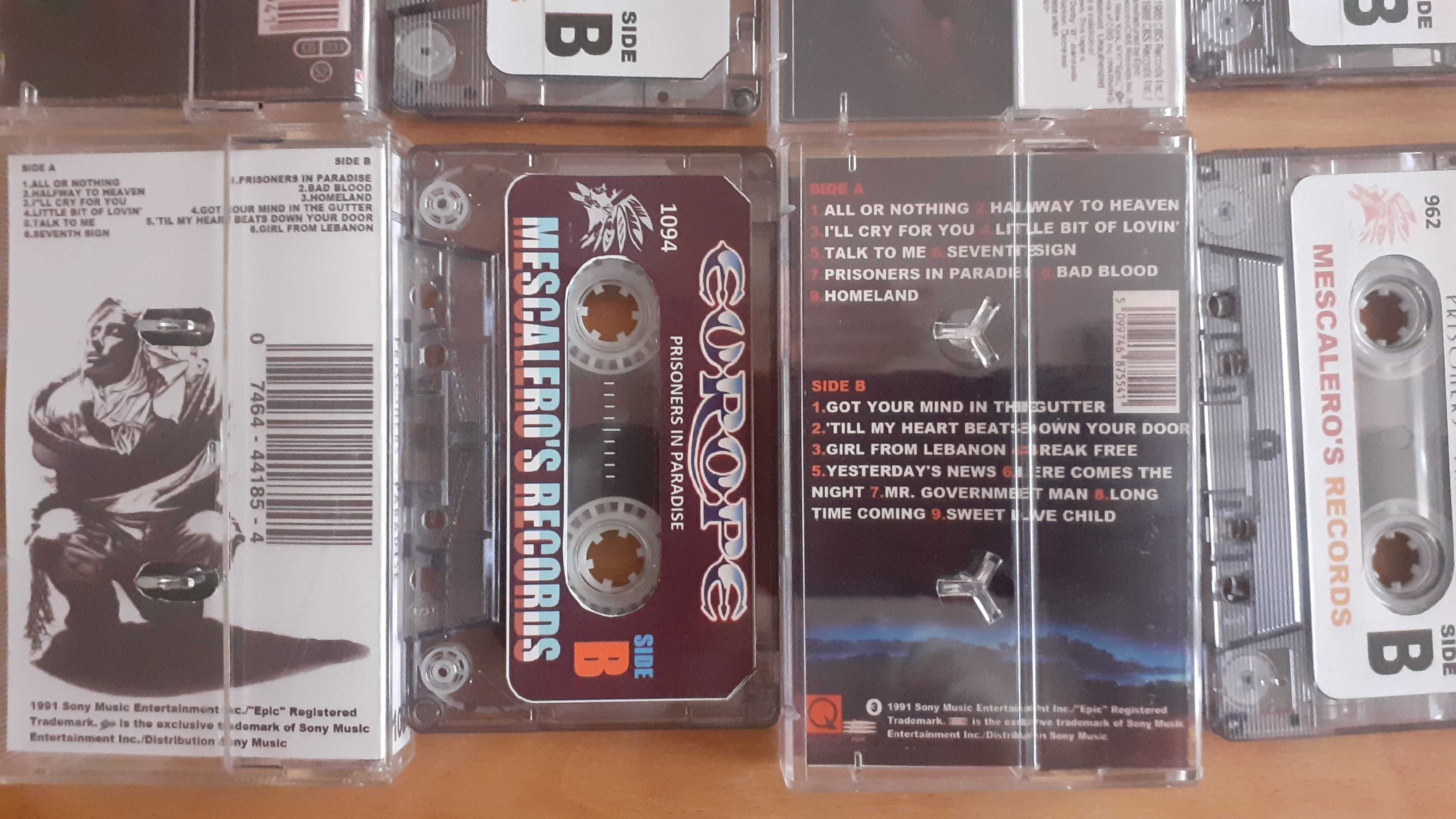 Vand din  colectia personala casete muzica rock