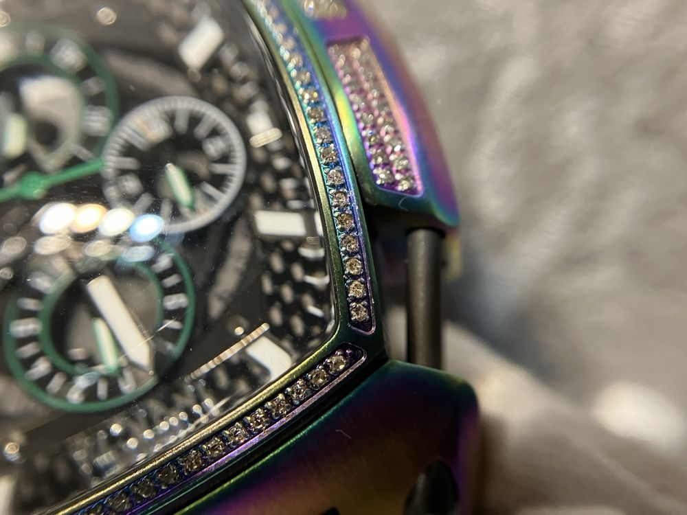Часы мужские, бриллиантовые часы, Diablo Rally S1, часы наручные