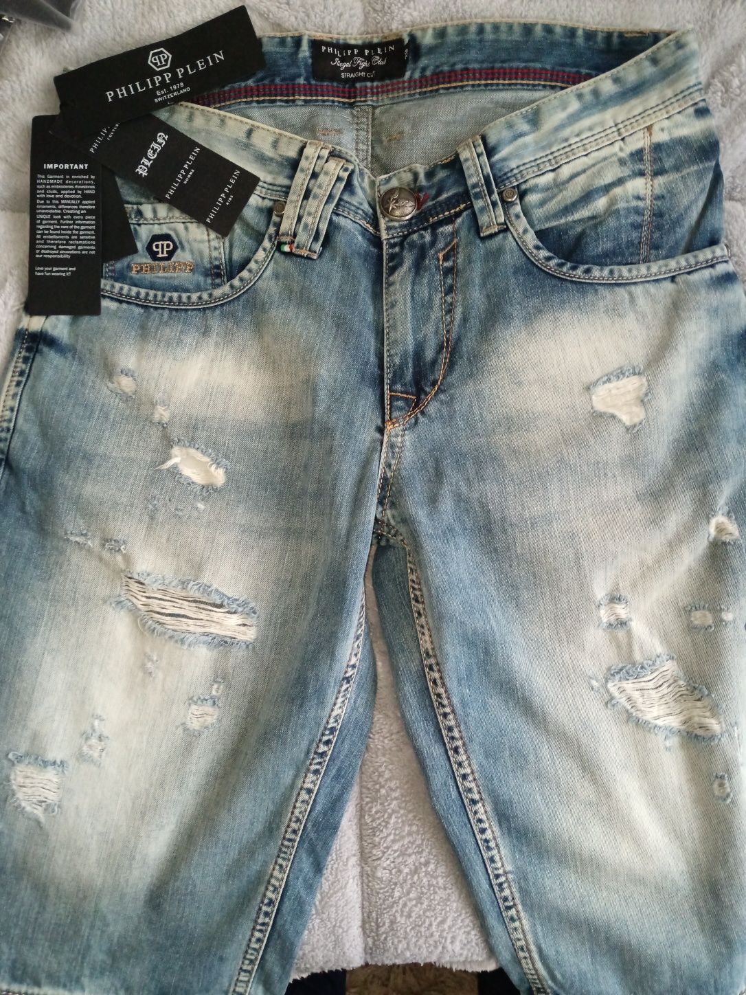 Blugi premium scurți Philipp PLEIN xs