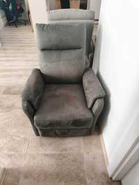 Fotoliu ABILDSKOV electric gri cu recliner