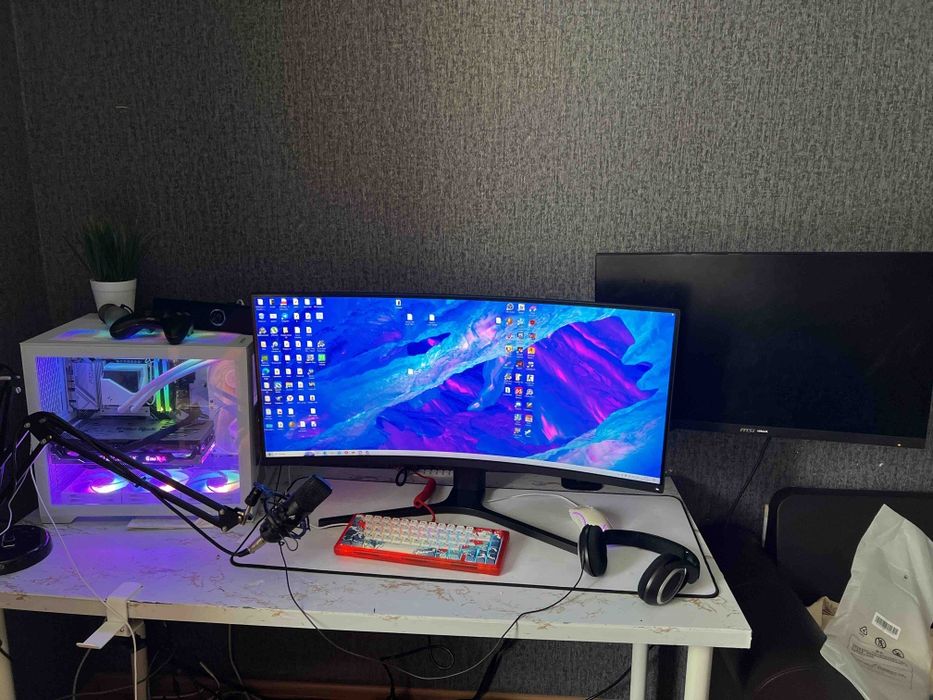 Xiaomi curved gaming monitor 34 монитор 34 дюйма изогнутый