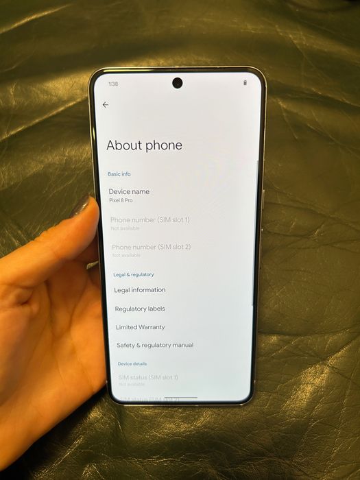 Telefon mobil Google Pixel 8 Pro, 512GB, 12GB RAM, Albastru-foarte bun