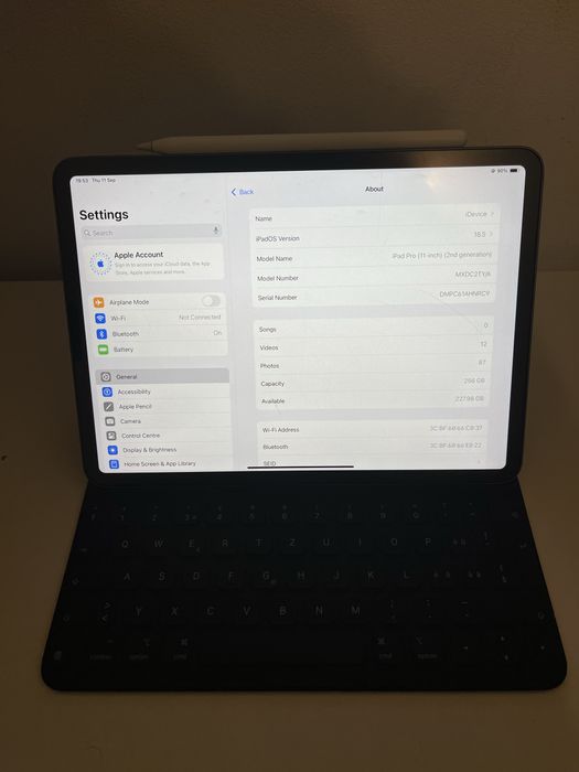 Ipad 11 PRO Gen 2/Pencil/Husa cu tastatura