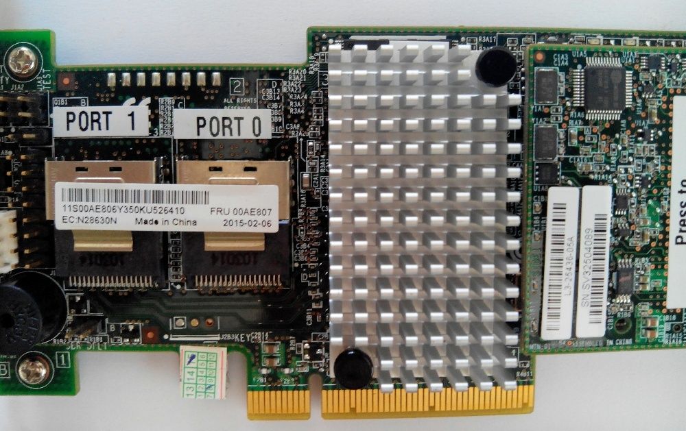 RAID IBM Lenovo ServeRAID M5110/1GB контролер SSD SATA/SAS 0/1/5/10/