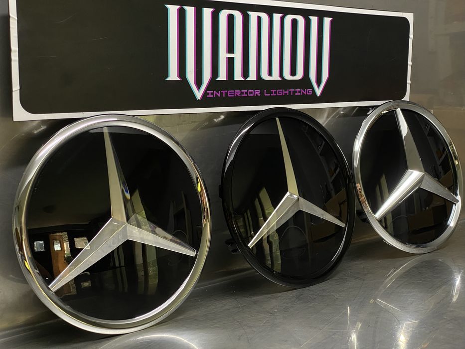 Емблема за предна решетка Mercedes-Benz A B C E GLC GLE CLA CLS ML GLK