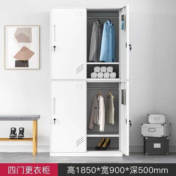 ko‘p bo‘limli kiyim shkafi. zavodlar/ mexmonxonalar uchun kiyim shkafi