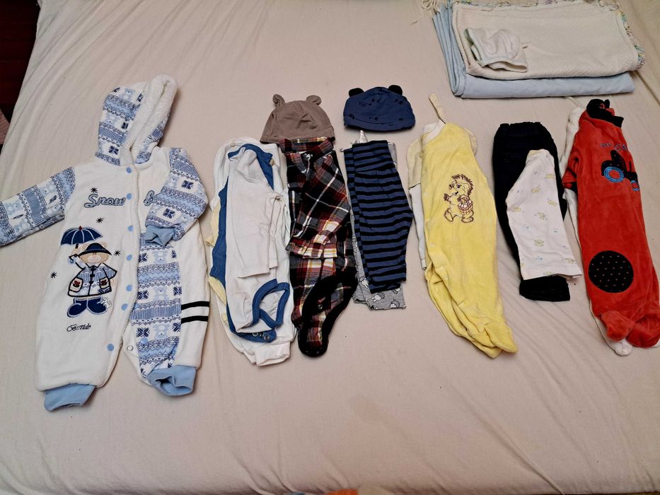 Зимни дрешки за новородено или 1-2 месечно бебе