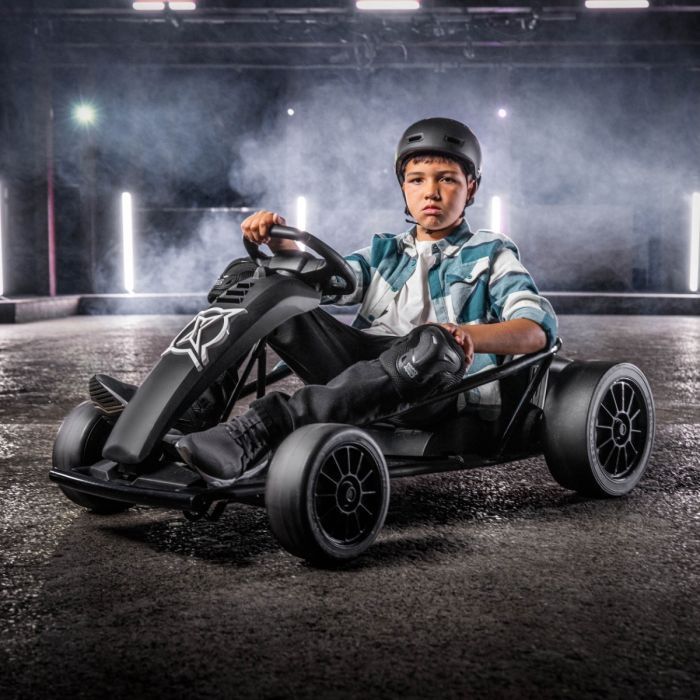 Xootz Go Kart Electric Comet - Negru
