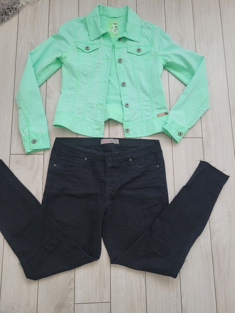 Geaca+blugi elastici marime S/M