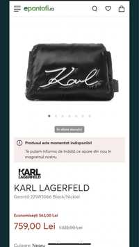 Vand geanta Karl Lagerfeld originala