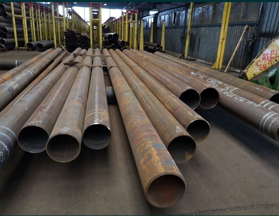 Vand teava metalica trasa și sudata elicoidal, țevi trase la preț bun