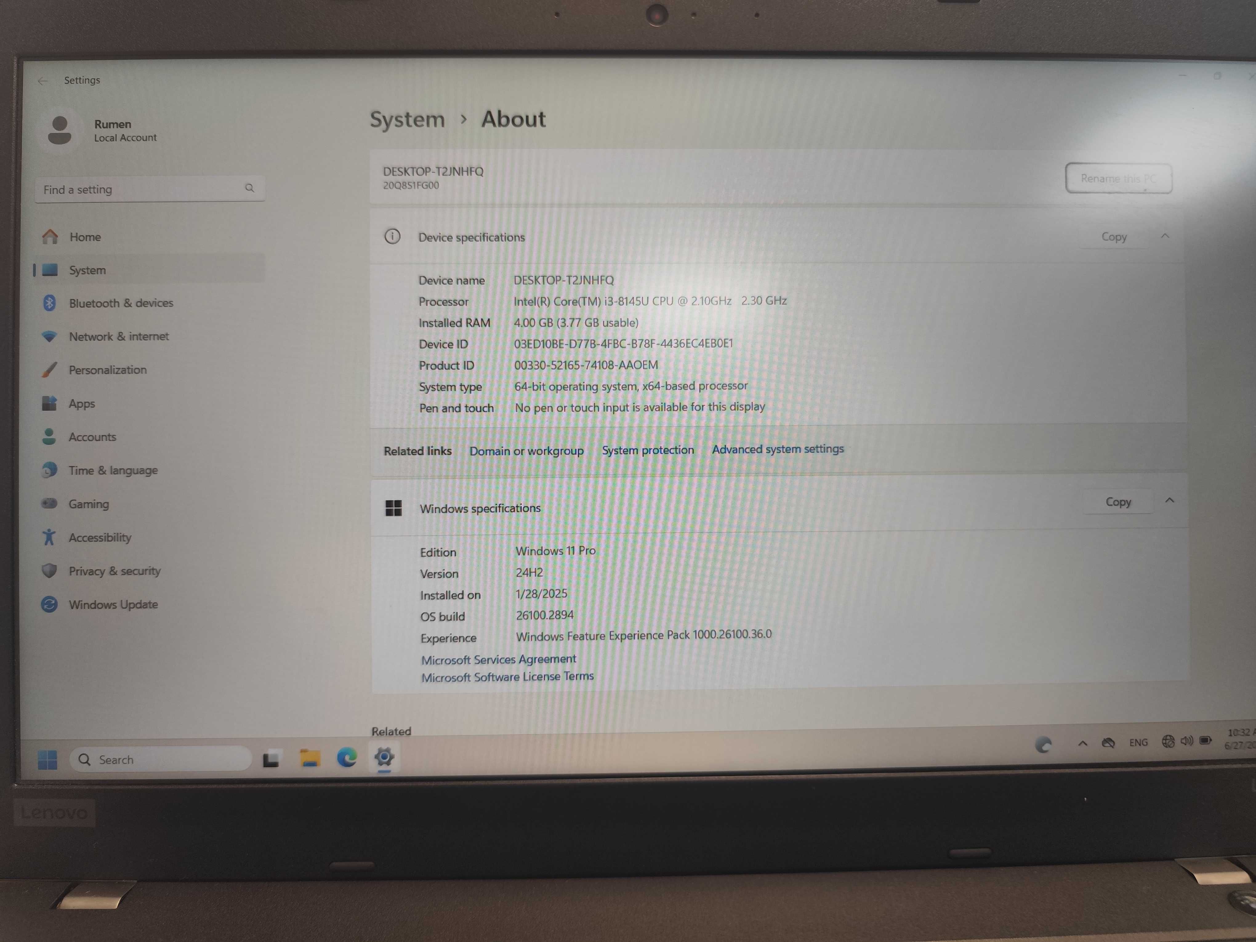 Lenovo ThinkPad L590