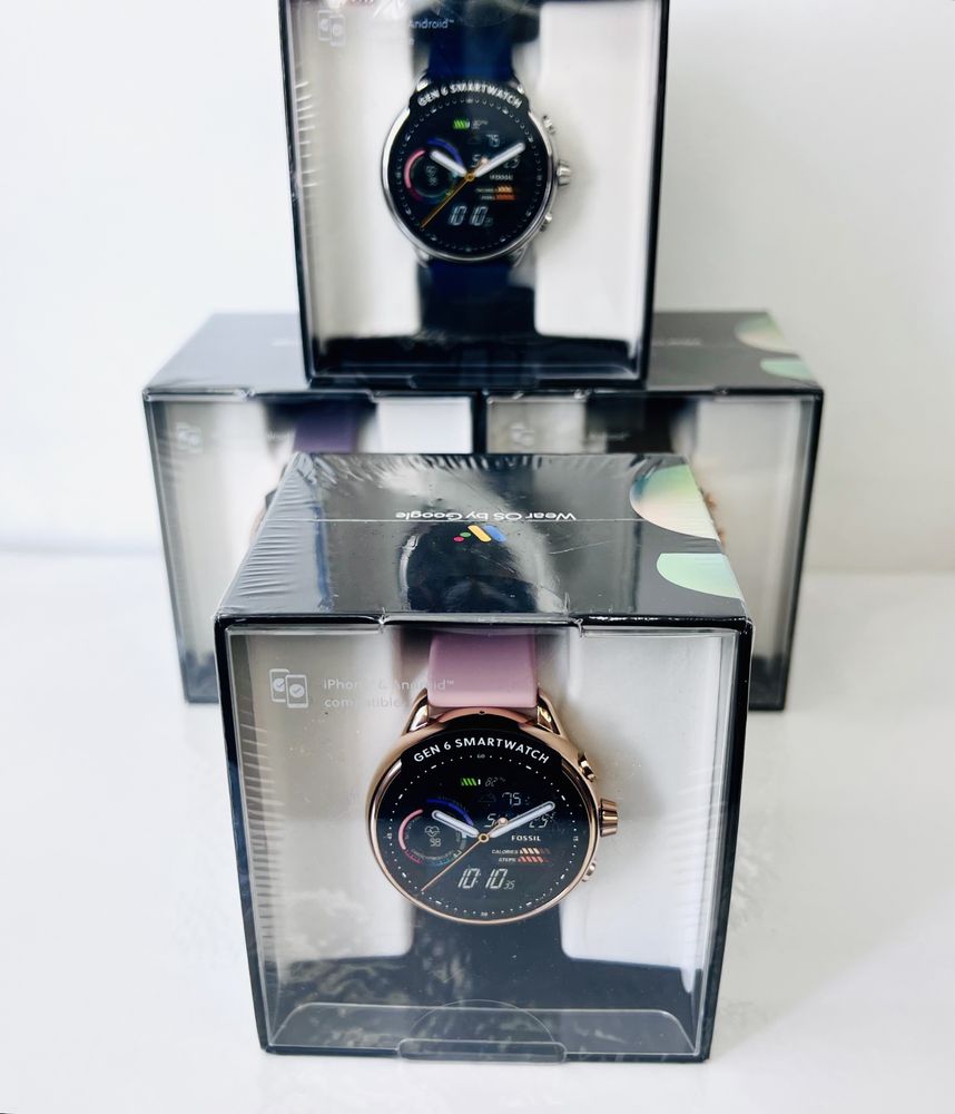 НОВ! Smart часовник Fossil Gen 6 Grey / Purple / Navy /Blush  Гаранция