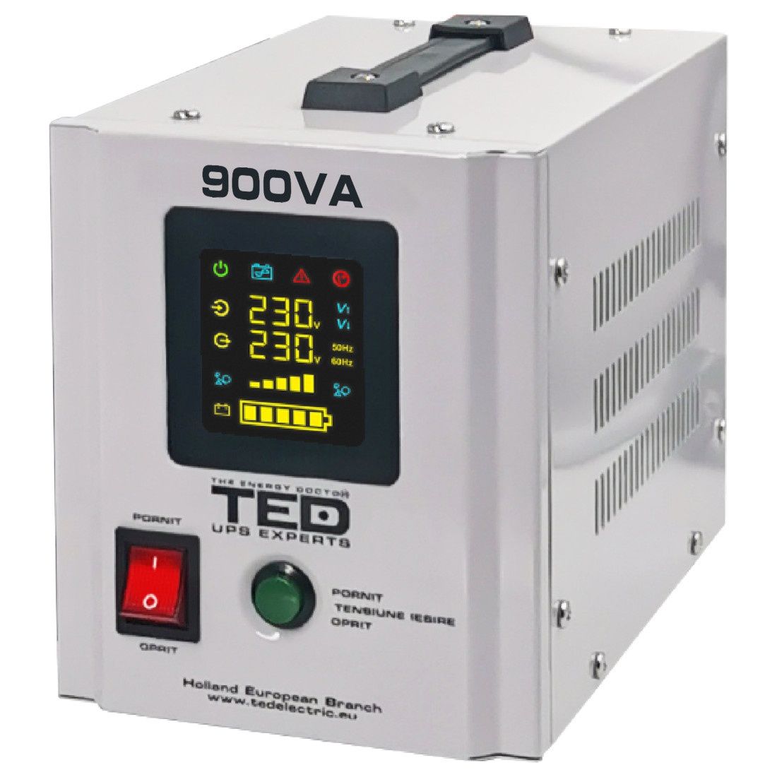 UPS Pentru Centrala 900VA 500W cu Ecran LCD si Sinusoidala Pura
