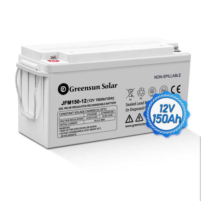 НОВ! С Гаранция! 12V Гелов Тягов Акумулатор 100A 150A GEL AGM батерия