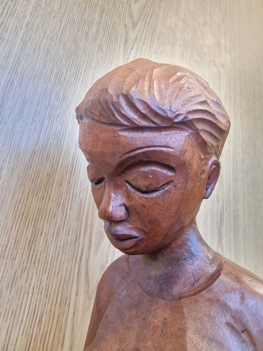 Статуетка дърворезба 69 см.