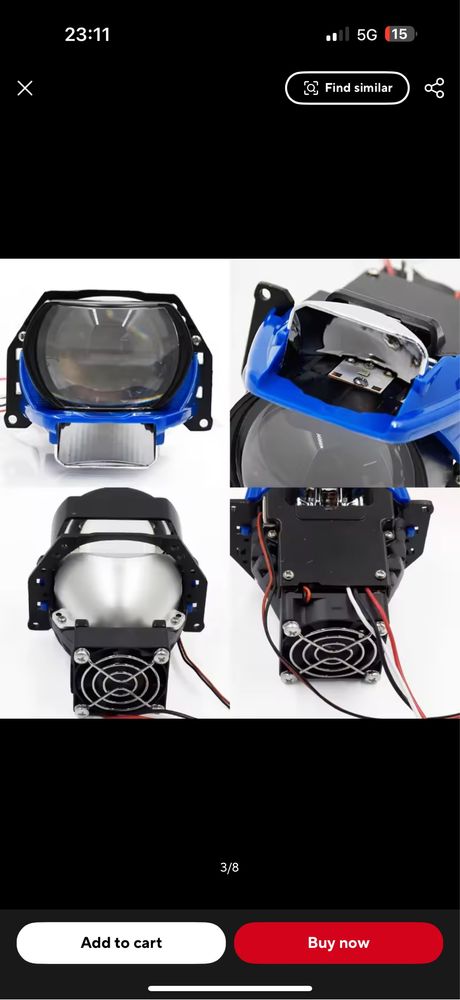 Bi LED лупи за вграждане bi xenon, би лед прожектори