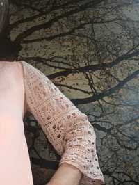 Нови Ръкави плетени на една кука за Блуза, рокля Туника Жилетка