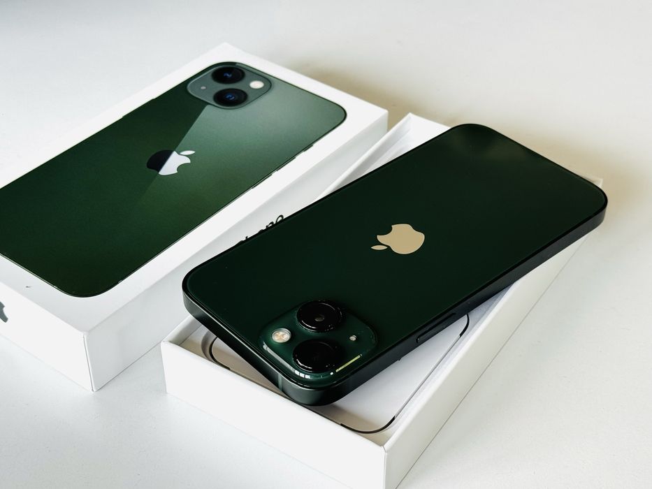 НОВ! Iphone 13 128GB Green 100% Батерия! Гаранция 6 месеца