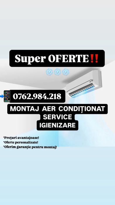 Montaj Aer Conditionat- OFERTE PRET TOAMNA!