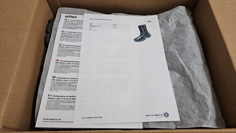 Bocanci de protecție ATLAS DUOSOFT 930 S3 Hi HRO (Made in Germany)- 43