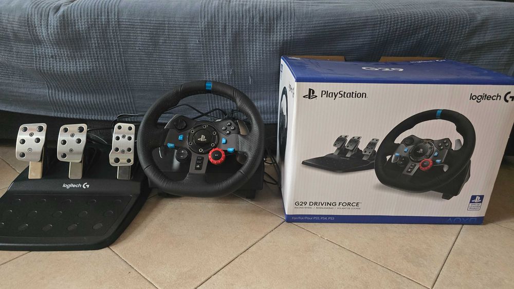 Волан с педали Logitech - G29, черен, PC/PS4/PS5