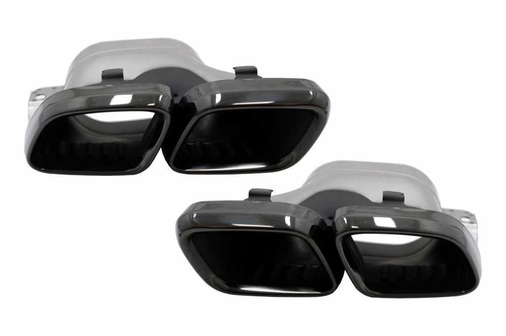 Ornamente tobe Mercedes C-Class W205 S205 C205 A205 (2019-up) Negru