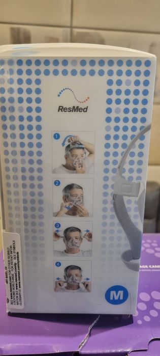Masca Apnee FullFace RESMED AirFit F20 QUIET SILENT Marime M, Sigilata