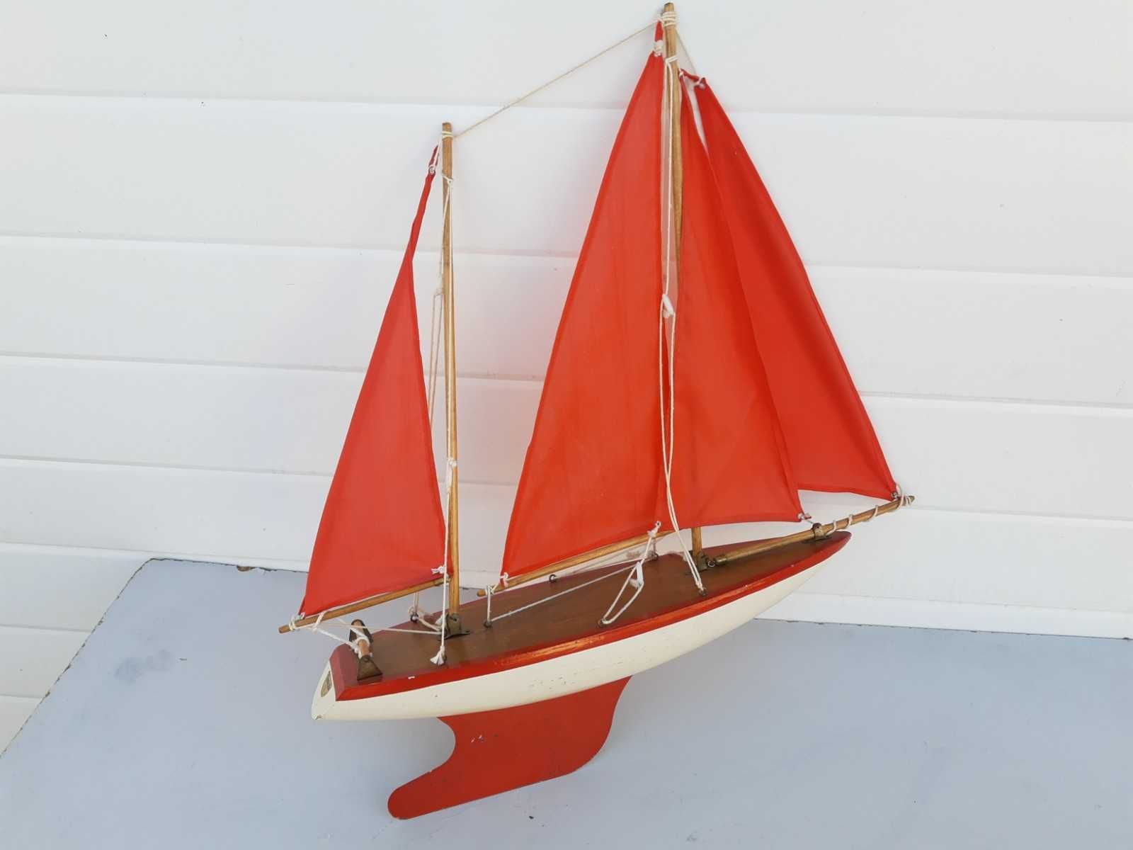 Стилен стар дървен макет на ветроходна яхта внос от Холандия 2