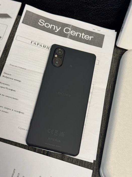 ***КАТО НОВ 128GB Sony Xperia 5 V Sony Center Гаранция до 2027 г.Black