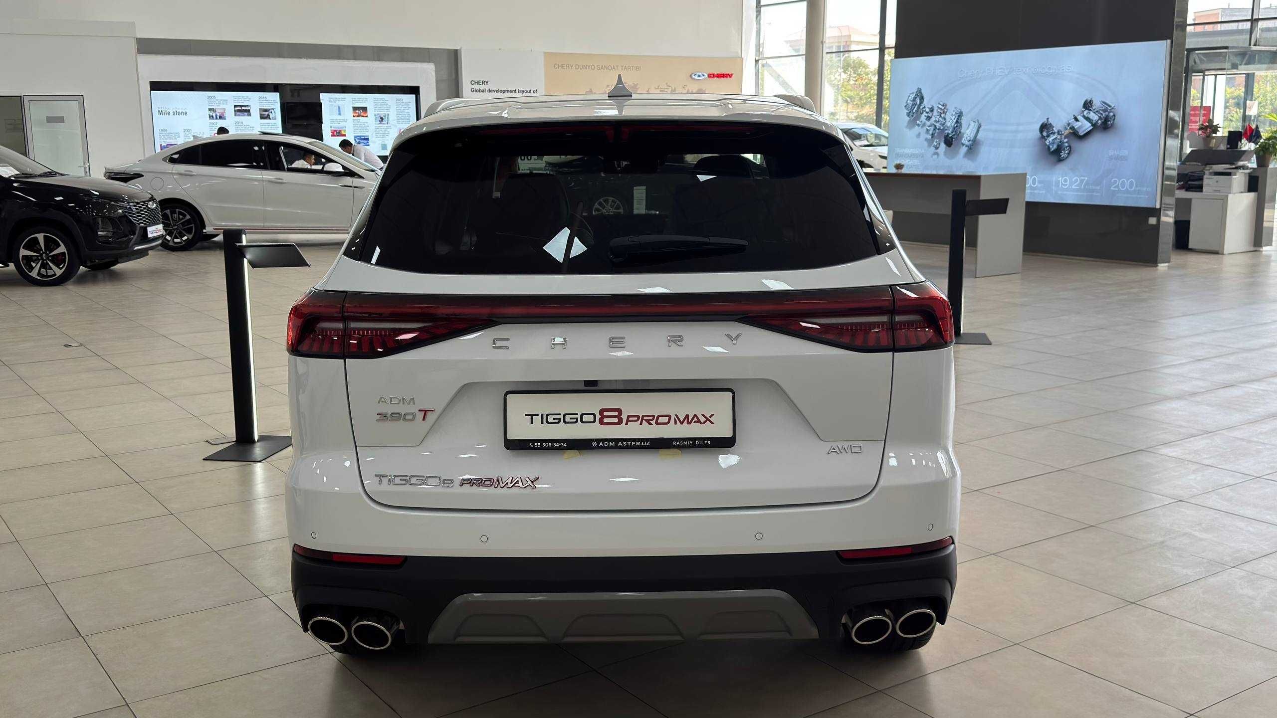 CHERY TIGGO 8 PRO MAX Samarqand Yangiariq ADM-ASTER avtosalonida